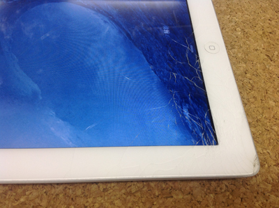 iPad2液晶ガラス割れ