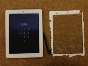 iPad3液晶割れ