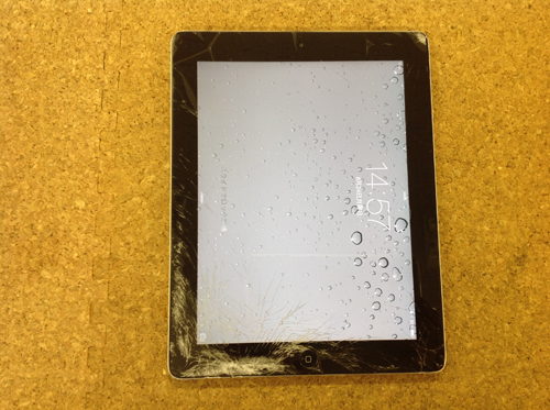 iPad液晶ガラス割れ
