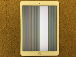 iPad Mini3 画面に線