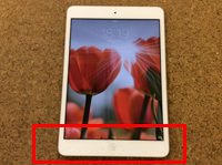 iPad mini  A1432  ホワイト 液晶修理前